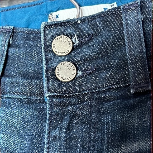 PAIGE HIDDEN HILLS STRAIGHT BLUE JEANS SIZE 26 - Picture 5 of 8